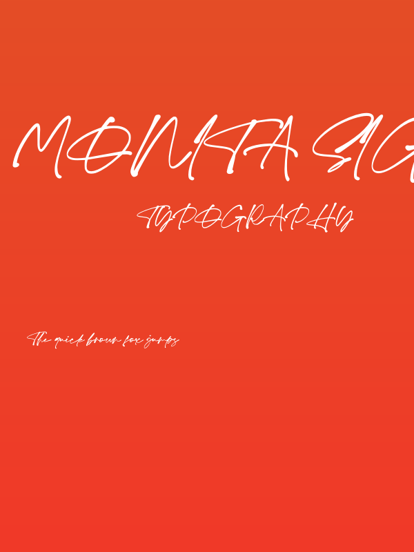 Monita Signature PERSONAL USE Bold Poster