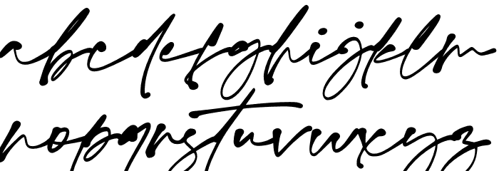 Monita Signature PERSONAL USE Bold Font LOWERCASE