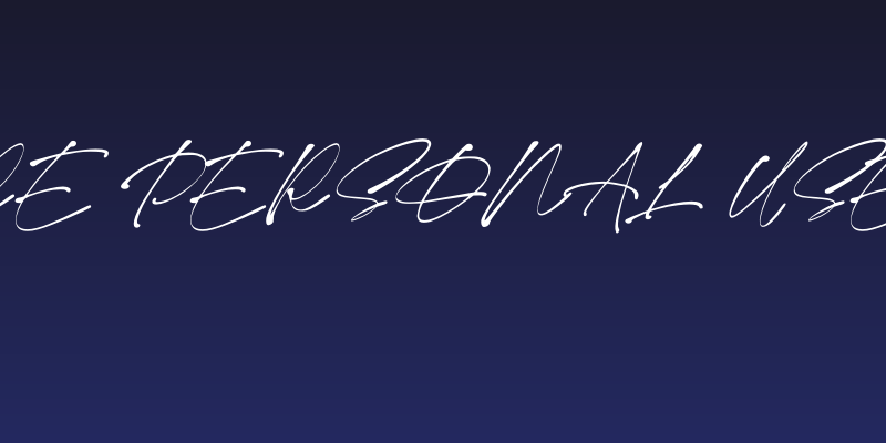 Monita Signature PERSONAL USE Regular Italic Social Header