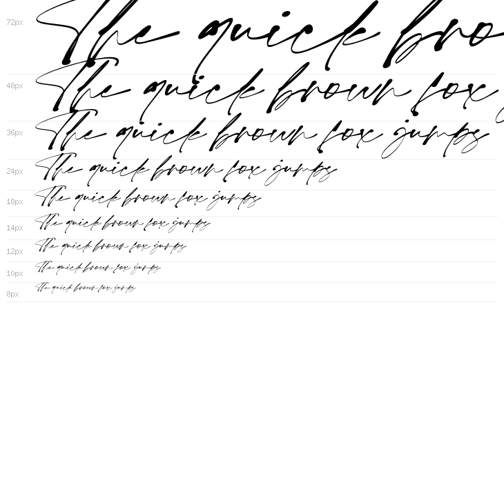 Monita Signature PERSONAL USE Regular Italic Waterfall