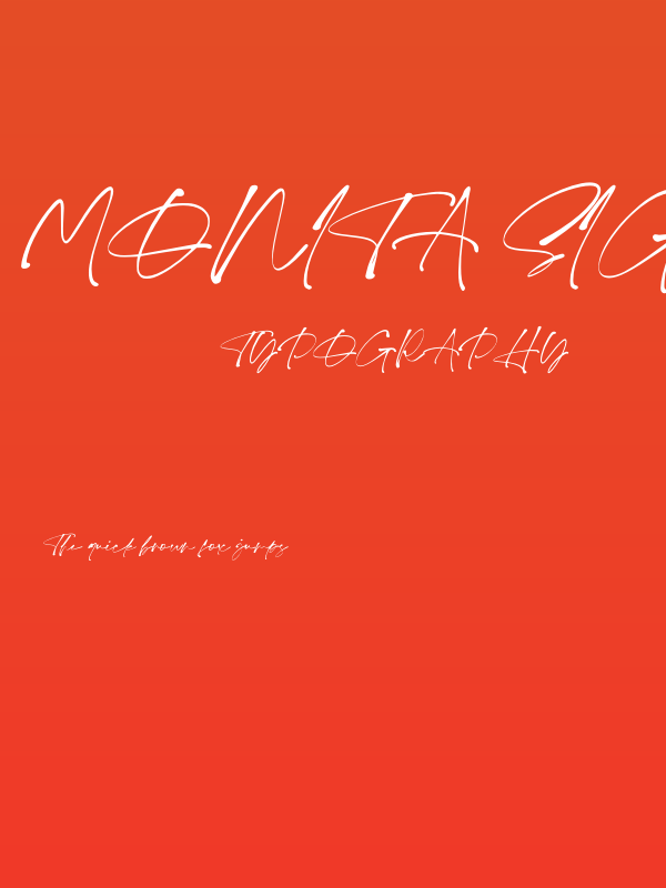 Monita Signature PERSONAL USE Regular Poster