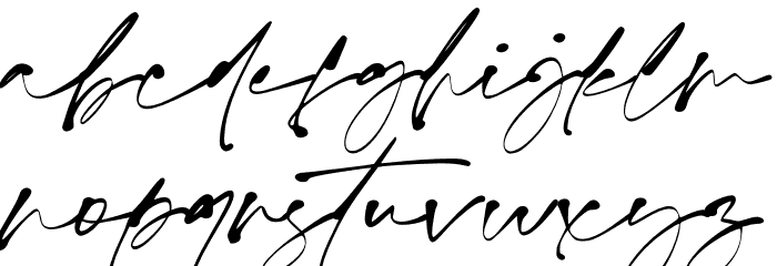 Monita Signature PERSONAL USE Regular Font LOWERCASE