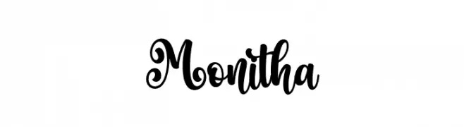 Monitha  Fuentes Gratis Descargar