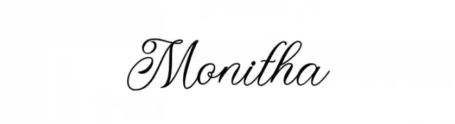 Monitha  Frei Schriftart Herunterladen
