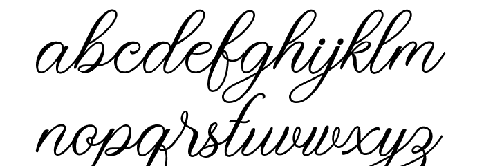 Monitha Font LOWERCASE