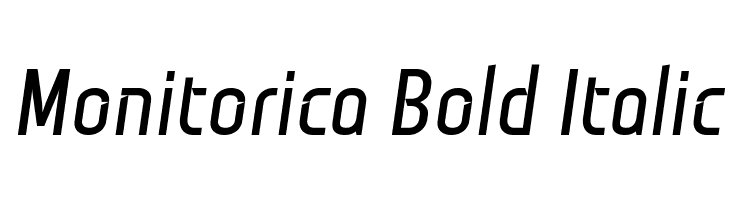 Monitorica Bold Italic Font