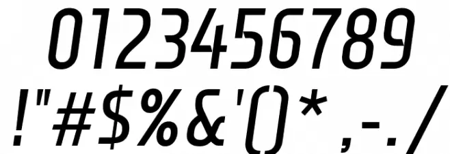 Monitorica Bold Italic Font OTHER CHARS