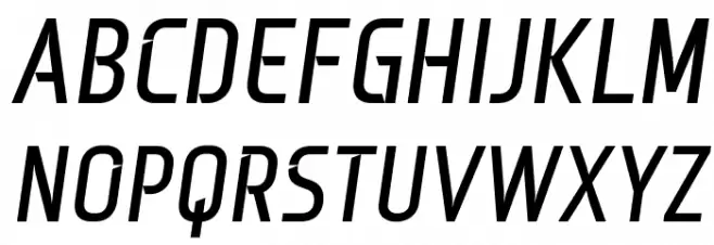 Monitorica Bold Italic फ़ॉन्ट अपरकेस
