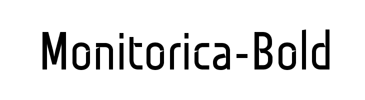 Monitorica-Bold  フリーフォントのダウンロード