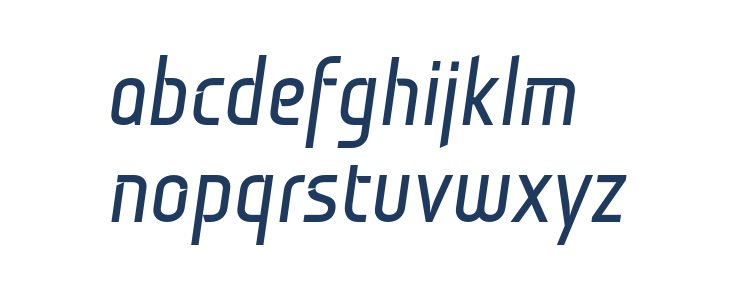 Monitorica-BoldItalic Lowercase