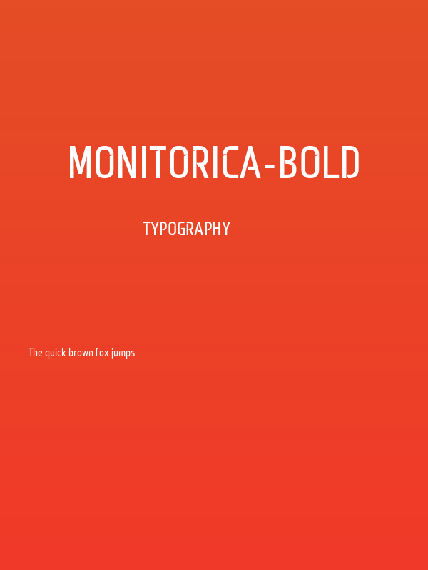 Monitorica-Bold Poster