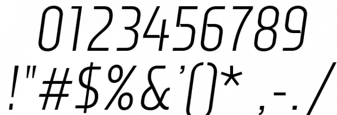 Monitorica-Italic Font OTHER CHARS