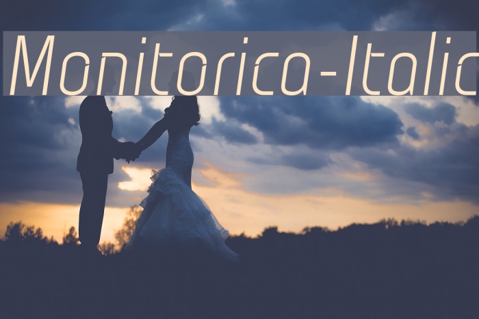 Monitorica-Italic Font examples