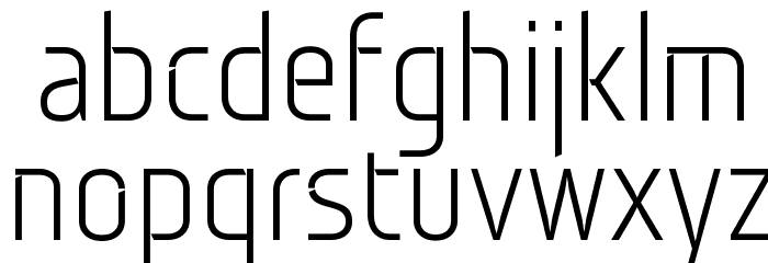 Monitorica Font LOWERCASE