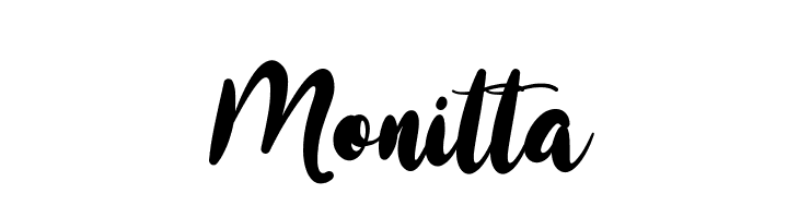 Monitta  免费字体下载