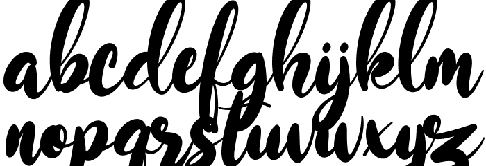 Monitta Font LOWERCASE