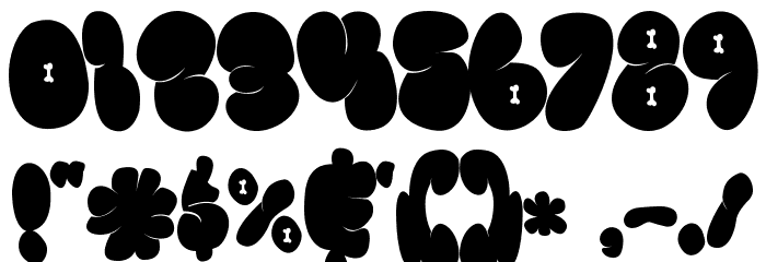 Monk Bones フォント その他の文字