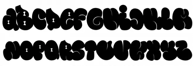 Monk Bones Schriftart Groß