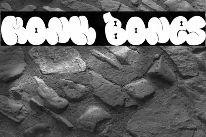 Monk Bones Font examples