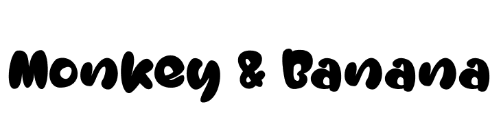 Monkey & Banana  Frei Schriftart Herunterladen