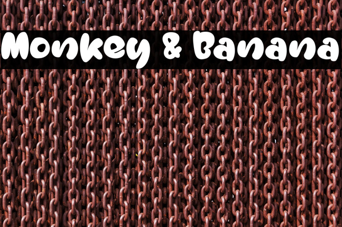 Monkey & Banana Font examples
