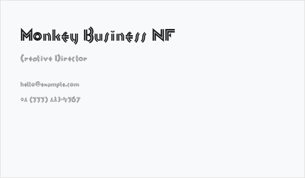Monkey Business NF Business Card