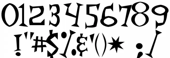 Monkey Chunks Font OTHER CHARS