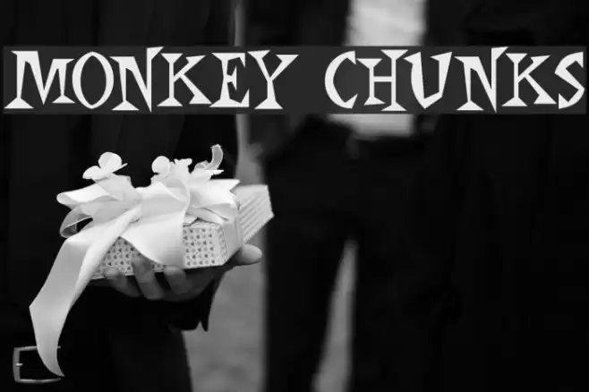 Monkey Chunks Font examples