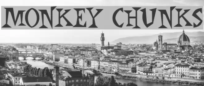 Monkey Chunks Font examples