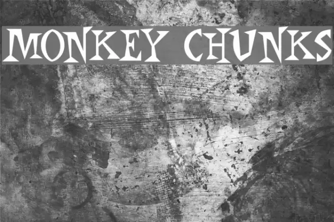 Monkey Chunks Font examples