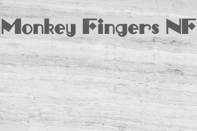 Monkey Fingers NF Font examples