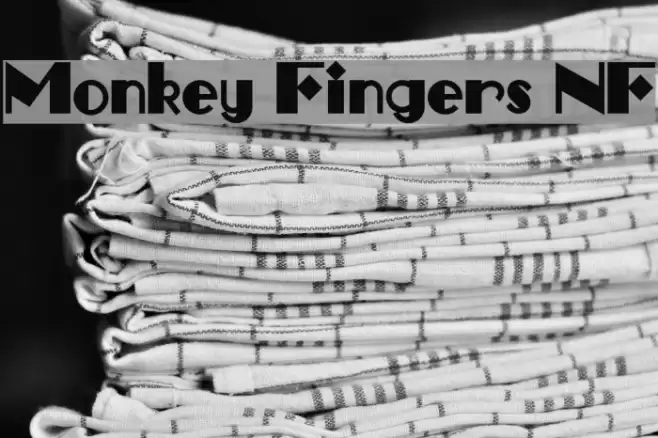 Monkey Fingers NF Font examples