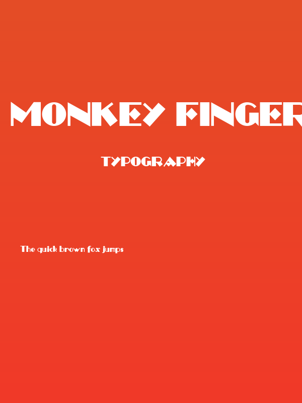 Monkey Fingers NF Poster