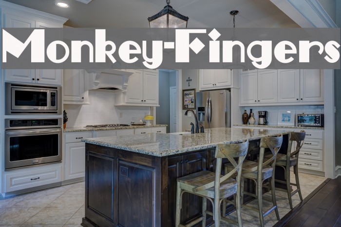 Monkey-Fingers Font examples