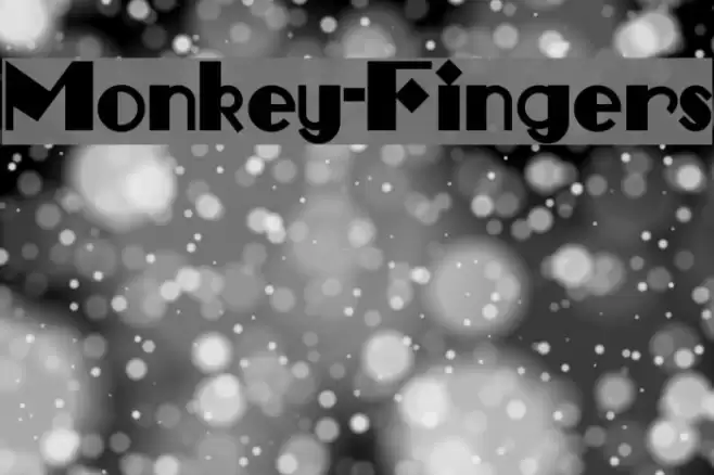 Monkey-Fingers Font examples
