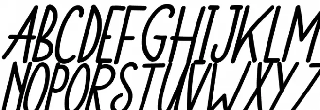 Monkey Funny Italic Шрифта ВЕРХНИЙ