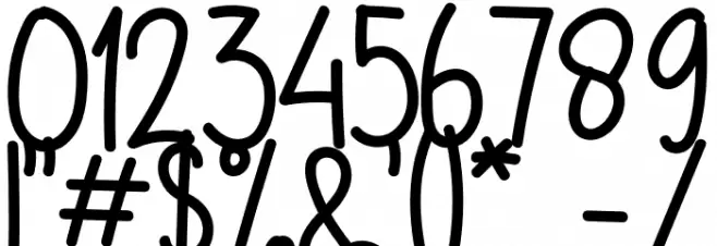 Monkey Funny Font OTHER CHARS