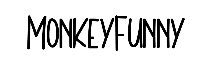 Monkey Funny  Frei Schriftart Herunterladen