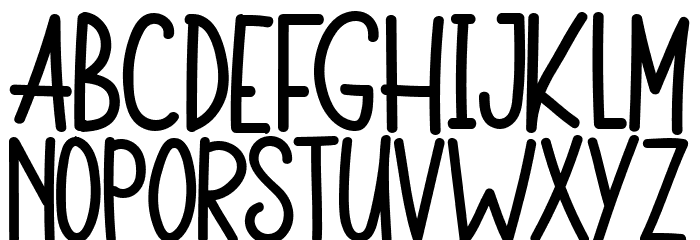 Monkey Funny Font LOWERCASE