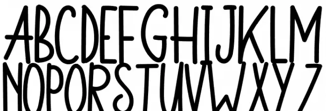 Monkey Funny Schriftart Groß
