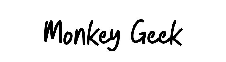 Monkey Geek  Frei Schriftart Herunterladen