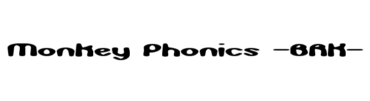 Monkey Phonics -BRK- Font