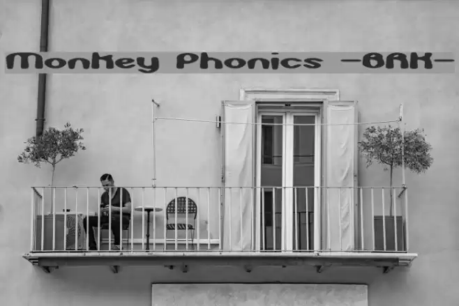 Monkey Phonics -BRK- Font examples