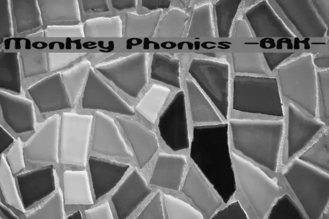 Monkey Phonics -BRK- Font examples