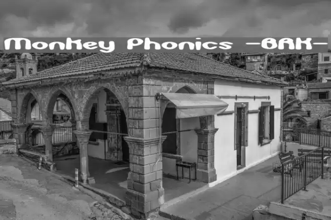 Monkey Phonics -BRK- Font examples