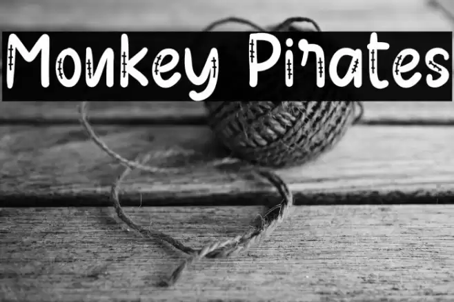 Monkey Pirates Font examples