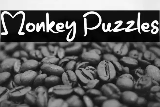 Monkey Puzzles Font examples