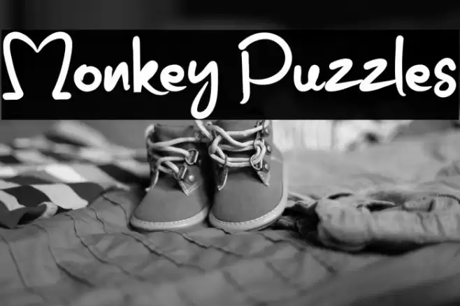 Monkey Puzzles Font examples