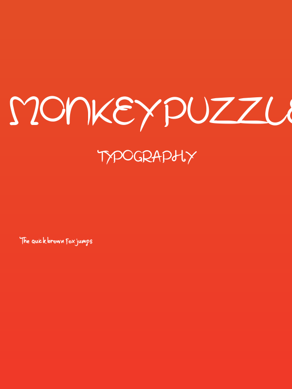 Monkey Puzzles Poster