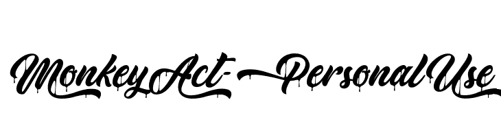MonkeyAct-PersonalUse  Free Fonts Download